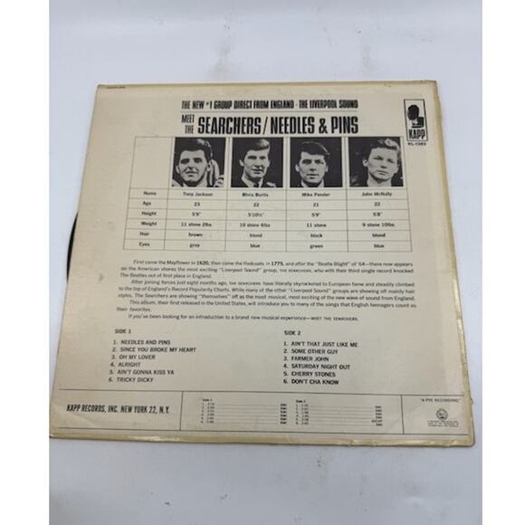 The Searchers – Meet The Searchers / Needles & Pins Vinyl Record Album - Picture 2 of 4